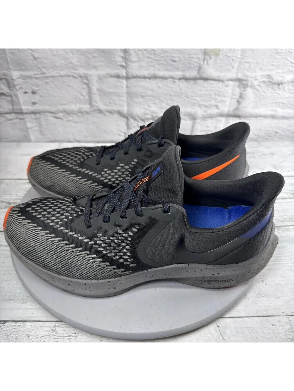 Nike Air Zoom Winflo 6 Marathon Running Shoes Black CU4834-001 Men’s US 11